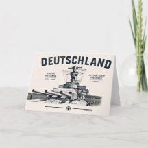 Cartão de Boas Vindas Panzerschiff Deutschland