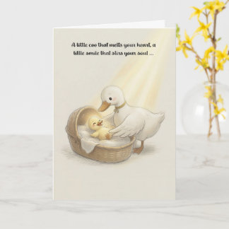 Cartão de Boas-vindas para Bebê baseado na Fé Cris