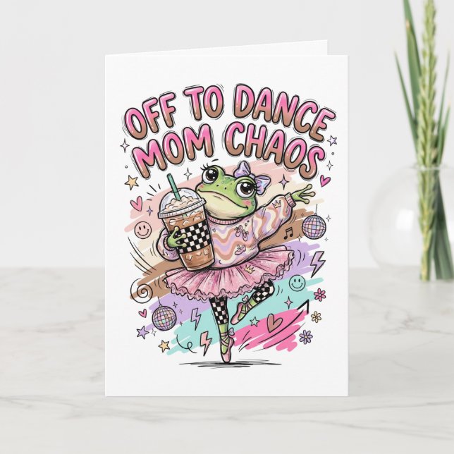Cartão de Boas-vindas para Mãe de Dança (Frente)