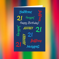 Cartão de Boas Vindas Personalizado Aniversário de