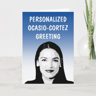 Cartão de Boas Vindas Personalizado AOC / Ocasio-C