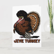 Cartão de Boas-Vindas Personalizável Jive Turkey