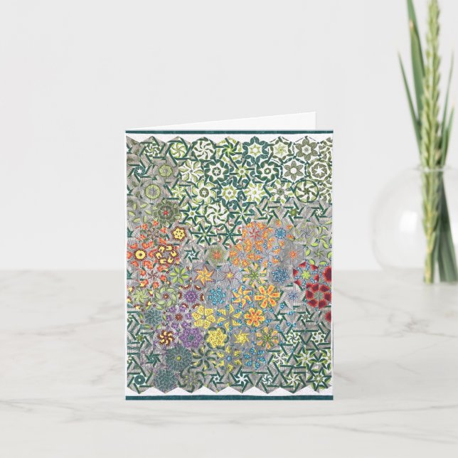 Cartão de Boas-Vindas Pessoalizado Spring Meadow Q (Frente)