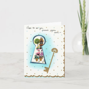 Cartão de Boas-vindas Vintage