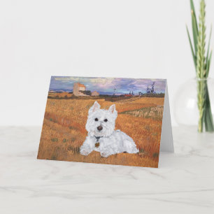 Cartão de Boas-Vindas Westie