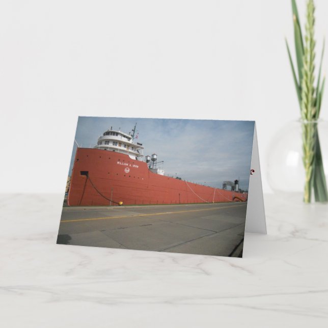 Cartão de Boas Vindas "WILLIAM A. IRVIN & Landmark (Frente)