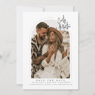 Cartão de Boho Arch Save the Date