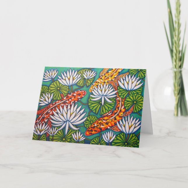 Cartão de Boias Aquáticas de Lisa Lorenz (Frente)