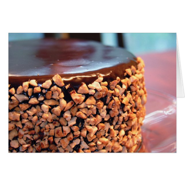 Cartão de bolacha de chocolate (Vazio) (Frente Horizontal)