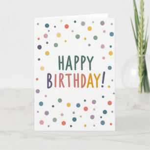 Cartão de Bolhas de Aniversário Floral