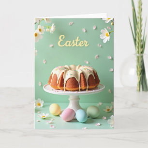 Cartão de Bolo de Celebração da Doce Primavera