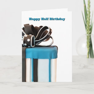 Cartão de Bolo de Meio Aniversário