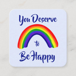 Cartão de bondade: Cartões "Você Merece Ser Feliz"