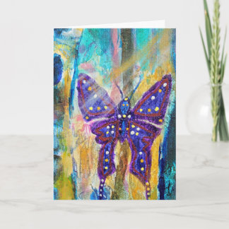 Cartão de Borboleta da Floresta da Vida de Chrissy