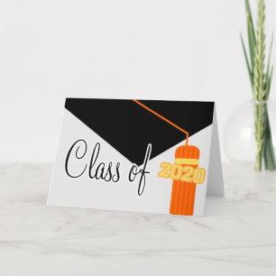 Cartão de Borla de Formatura da Turma de 2020 (Lar