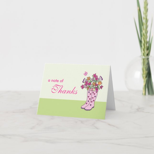 Cartão de Botas de Chuva (Frente)