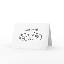 Cartão de Botox da abóbora