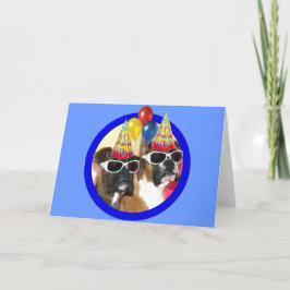 Cartão de Boxas Feliz de Aniversário