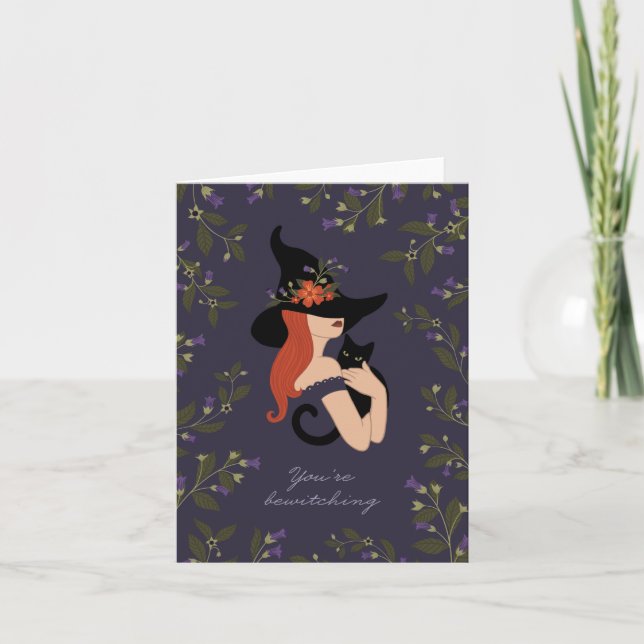 Cartão de Bruxa Encantadora (Frente)