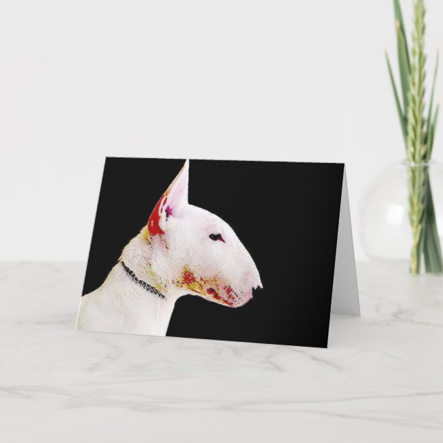 Cartão de bull terrier (Frente)