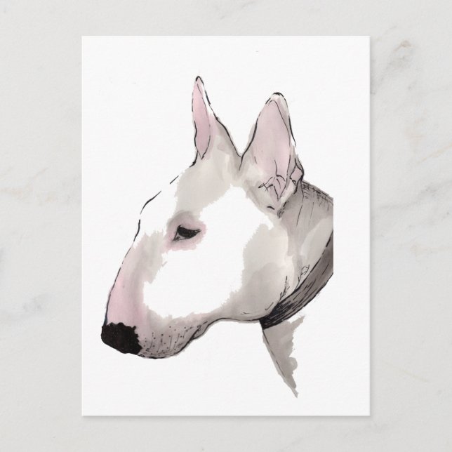 cartão de bull terrier do inglês (Frente)
