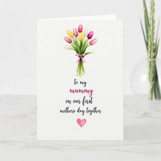 Cartão de Buquê de Flores da Alma Gêmea (Frente)