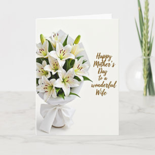 Cartão de Buquê do Dia das Mães Gracioso