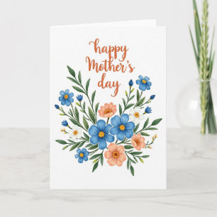 Cartão de Buquê Floral Para Minha Esposa