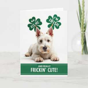 Cartão de Cachorrinho Irlandês Super Fofo
