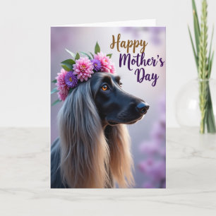Cartão de Cachorro com Borrão de Lavanda