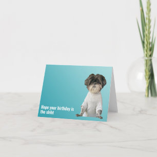 Cartão de Cachorro de Aniversário