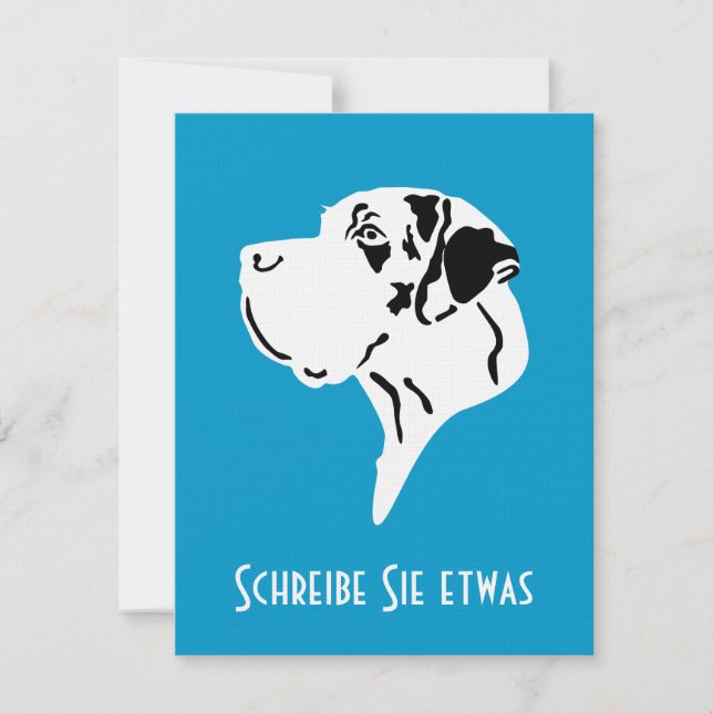 Cartão de cachorro para rotular (Frente)