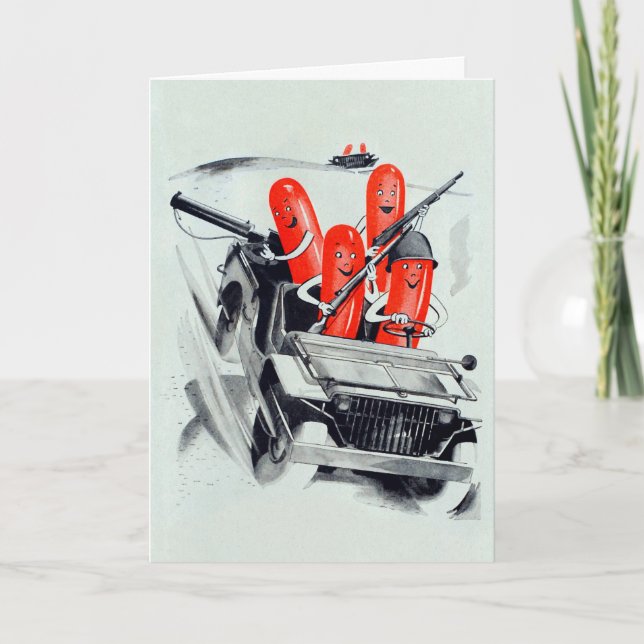 Cartão de Cachorro Quente (Frente)