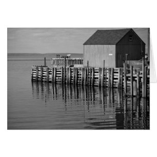 Cartão de Cais (B&W) de Harbour de Hall