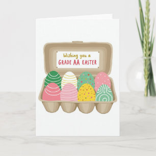Cartão de Caixa de Ovos Festiva de Primavera