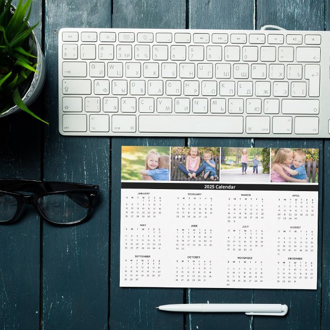 Cartão de Calendário 2025 para Colagem de Fotos da (Criador carregado)