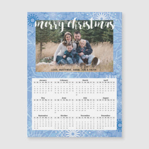 Cartão de Calendário Magnético de Foto Natal 2019