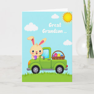 Cartão de Caminhão da Primavera Feliz