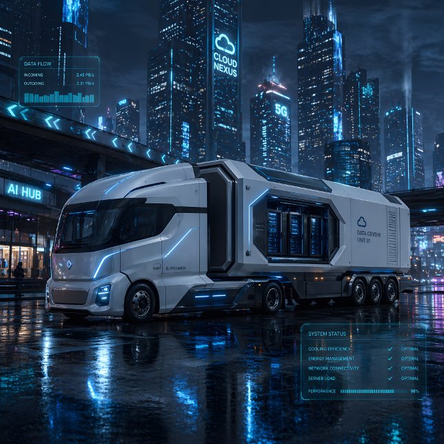 Cartão de Caminhão de Centro de Dados Móvel Futuri (Criador carregado)