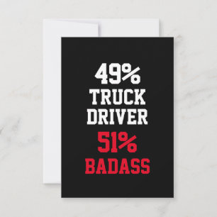 Cartão de Caminhoneiro Badass