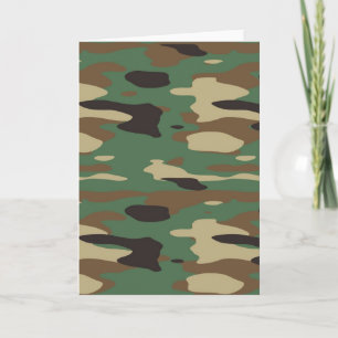Cartão de Camuflagem Verde