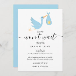 Cartão de Cancelamento do Chá de fraldas de Armaze