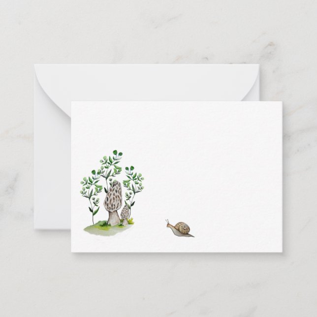 Cartão de caneca de café com forma de cogumelo (Frente)