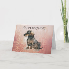 Cartão de Caneta de Enchimento DACHSHUND com texto