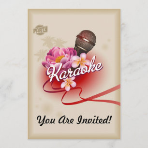 Cartão de Caneta para Microfone do Convite de fes