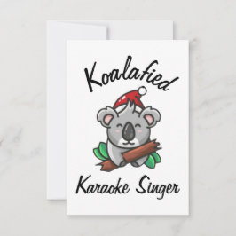 Cartão de Cantor de Karaokê Koalafied
