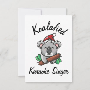 Cartão de Cantor de Karaokê Koalafied