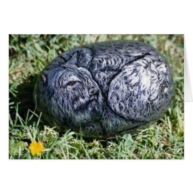 Cartão de cão "Sheba" (Frente Horizontal)