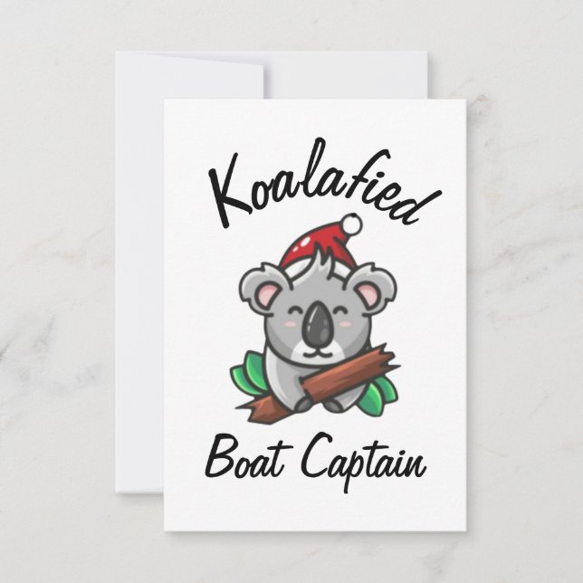 Cartão de Capitão de Barco Koalafied (Frente)