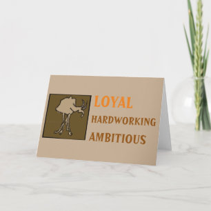 Cartão de Capricórnio de Símbolo Zodíaco de An